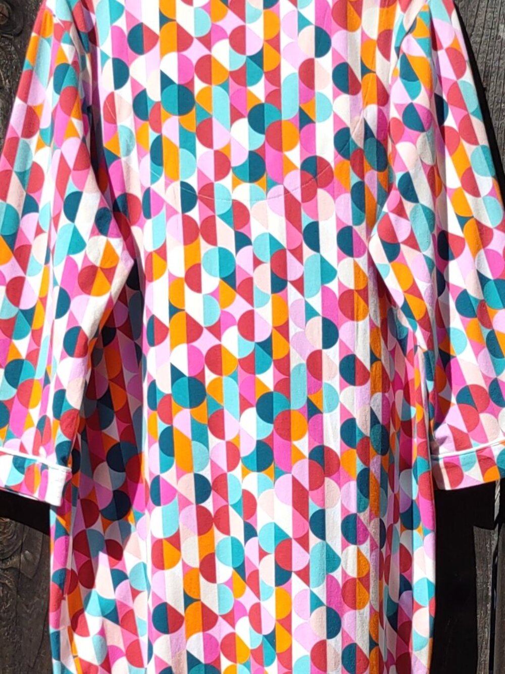 BedHead x Trina Turk Sleepshirt Dress Sz Medium Loungewear Pajamas Dancing Dots - Picture 8 of 12